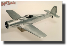 Focke Wulf Fw190 D. Scratch built in metal by Rojas Bazán. 1:15 scale. Made in 1994 Focke Wulf Fw190 D. Scratch built in metal by Rojas Bazán. 1:15 scale. Made in 1994